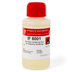 Флюс жидкий Interflux IF 8001 для бессвинцовой пайки SMD 100 мл 