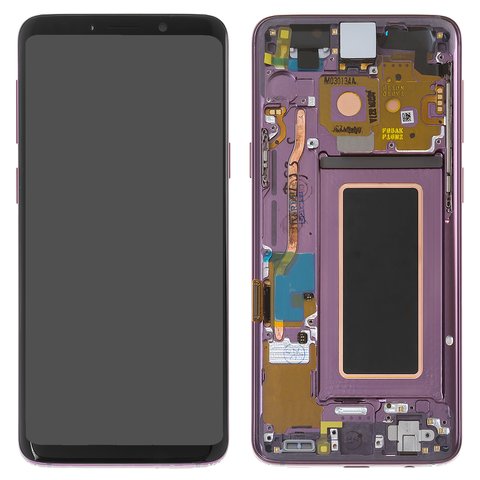 Дисплей для Samsung G960 Galaxy S9, фиолетовый, с рамкой, Original PRC , lilac Purple, original glass
