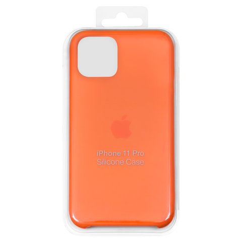 Чехол для iPhone 11 Pro, оранжевый, Original Soft Case, силикон, papaya 49 
