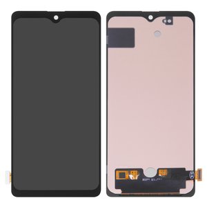 Дисплей для Samsung A715 Galaxy A71, черный, без рамки, High Copy, с широким ободком, OLED 