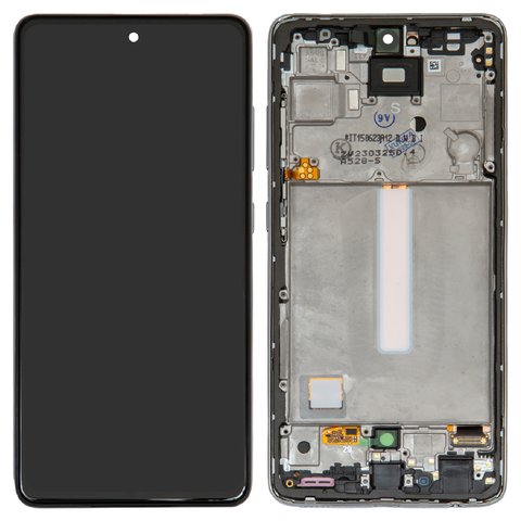 Дисплей для Samsung A525 Galaxy A52, A526 Galaxy A52 5G, белый, с рамкой, Original PRC , original glass
