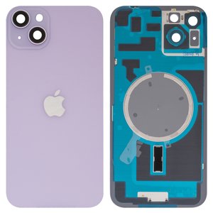 Задняя панель корпуса для iPhone 14 Plus, фиолетовая, со стеклом камеры, High Copy, purple