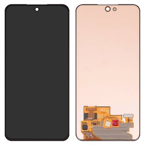 Дисплей для Samsung A366 Galaxy A36, A566 Galaxy A56, черный, без рамки, Оригинал переклеено стекло 