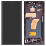 Дисплей для Samsung S918 Galaxy S23 Ultra, черный, с рамкой, High Copy, (OLED)