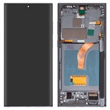Дисплей для Samsung S908B Galaxy S22 Ultra 5G, зеленый, с рамкой, High Copy, (OLED)