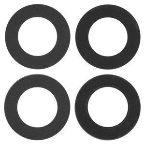 Скло камери для iPhone 15, iPhone 15 Plus, чорне, без рамки, комплект 2 шт., Original PRC 