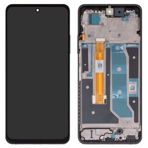 Дисплей для Realme C67 4G, чорний, з рамкою, High Copy, RMX3890