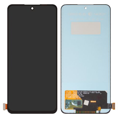 Дисплей для Oppo Reno 13F 5G, черный, без рамки, Сopy, TFT 