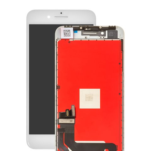 Дисплей для Apple iPhone 8 Plus, белый, с рамкой, PRC