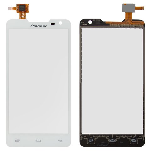 Touchscreen compatible with Pioneer S90W; Prestigio MultiPhone 5044 Duo, white  #CT4F044FPC A1 E