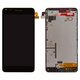 LCD compatible with Microsoft (Nokia) 640 Lumia, (black, with frame)