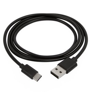 Cable USB, USB tipo A, USB tipo C, 100 cm, negro