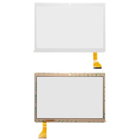 Сенсорный экран для China Tablet PC 9,6", белый, тип 2, 222 мм, 50 pin, 156 мм, емкостный, 9,6 ", #MF 808 096F FPC MJK 0419 FPC MK096 419