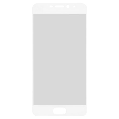 Tempered Glass Screen Protector All Spares compatible with Meizu M6, 0,26 mm 9H, Full Screen, compatible with case, white, This glass covers the screen completely. 