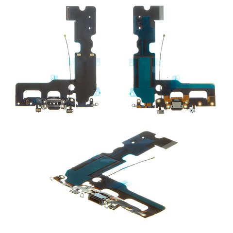 Cable flex puede usarse con iPhone 7 Plus, del conector de carga, del conector de auriculares, negro, AAA