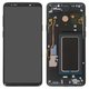 LCD compatible with Samsung G965 Galaxy S9 Plus, (black, with frame, original (change glass) , midnight black)