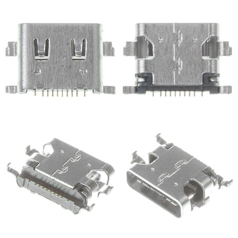 Коннектор зарядки для Sony G3212 Xperia XA1 Ultra Dual, G3221 Xperia XA1 Ultra, G3223 Xperia XA1 Ultra, G3226 Xperia XA1 Ultra Dual, 10 pin, USB тип C