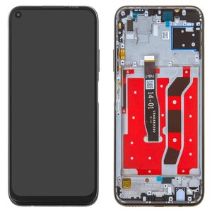 LCD compatible with Huawei Nova 6 SE, Nova 7i, P40 Lite, black, 4G version, with frame, Original PRC , JNY L21A JNY L01A JNY L21B JNY L22A JNY L02A JNY L22B JNY AL10 JNY TL10 