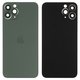 Housing Back Cover compatible with iPhone 11 Pro, (green, with camera lens, small hole, matte midnight green)