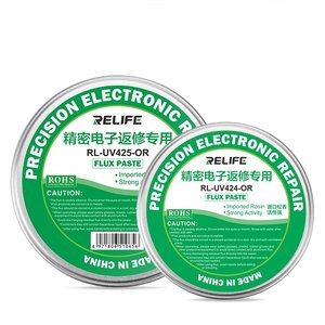 Fundente en pasta RELIFE RL UV425 OR , para soldadura sin plomo, para soldadura de cobre y acero, universal, 50 g