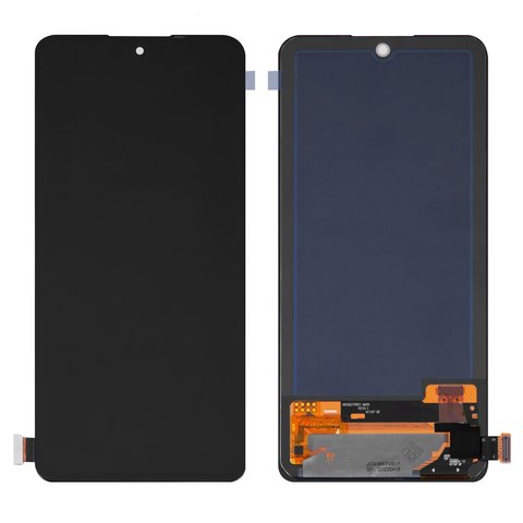 Pantalla LCD puede usarse con Xiaomi Redmi Note 10 Pro, negro, sin marco, High Copy, OLED 