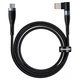 Cable USB Baseus Zinc Magnetic, USB tipo C a DC Square Port, 200 cm, 100 W, negro, PD trigger, #CATXC-U01