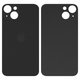 Housing Back Cover compatible with iPhone 13, (black, no need to remove the camera glass, AAA, big hole)