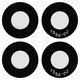 Vidrio de cámara puede usarse con Xiaomi Poco X5 5G, Redmi Note 12 5G, negro, juego de 2 uds.