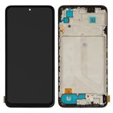 Дисплей для Xiaomi Poco M5s, Redmi Note 10, Redmi Note 10S, черный, с рамкой, High Copy, с широким ободком, (OLED)