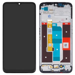 Pantalla LCD puede usarse con Realme C35, negro, con marco, High Copy, RMX3511, 1540432190