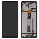 Pantalla LCD puede usarse con Xiaomi Redmi 12C, negro, con marco, Original (PRC)