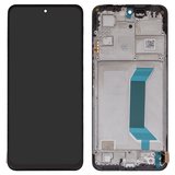 LCD compatible with Xiaomi Poco X5 5G, Redmi Note 12 5G, (black, with frame, High Copy, (OLED), 22111317PG, 22111317PI, 22111317I, 22111317G)
