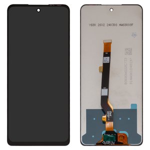 Pantalla LCD puede usarse con Tecno Spark 20 Pro KJ6 ; Infinix Hot 40 X6836 , Hot 40 Pro X6837 , negro, sin marco, High Copy, TXDI680QBQPX