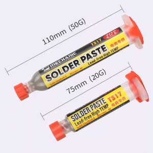 BGA Paste Mechanic TS17, Sn 96.5%,  Ag 3%, Cu 0.5%, 217 °C, 50 g 