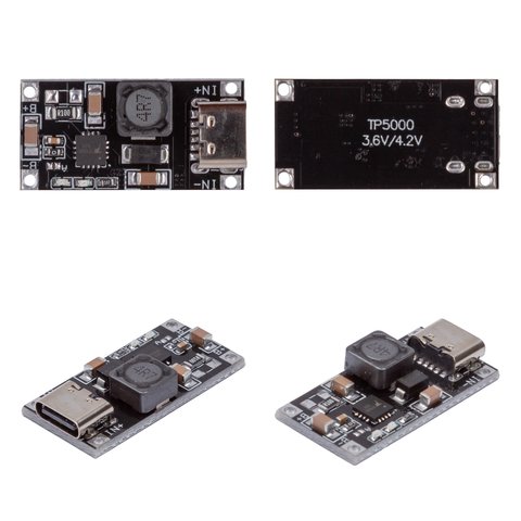 Charge Card TP5000, (USB type C input 5V , 2 A, 4.2V 3.6V 