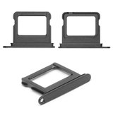 SIM Card Holder compatible with iPhone 16, iPhone 16 Plus, (black, single Sim, black)