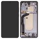 LCD compatible with Samsung S937 Galaxy S25 Edge, (black, with frame, Original (PRC), titanium jetblack)