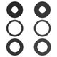 Camera Lens compatible with iPhone 15 Pro, (black, without frame, set 3 pcs., Original (PRC))