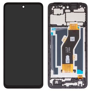 Pantalla LCD puede usarse con Tecno Spark 20C BG7 , negro, con marco, High Copy, FPC6615