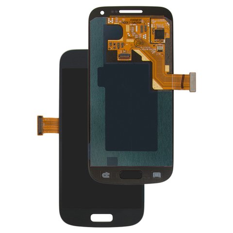 LCD compatible with Samsung I9190 Galaxy S4 mini, I9192 Galaxy S4 Mini Duos, I9195 Galaxy S4 mini, dark blue, without frame, original change glass 