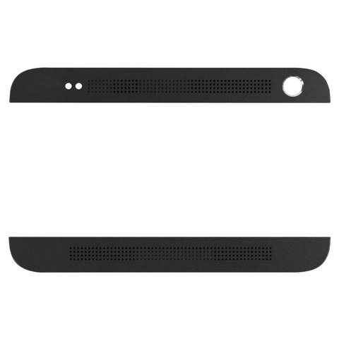 Top + Bottom Housing Panel compatible with HTC One Max 803n, black 