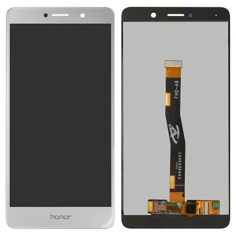 LCD compatible with Huawei GR5 2017 , Honor 6X, Mate 9 Lite, white, Logo Honor, without frame, High Copy, BL L23 BLN L21 