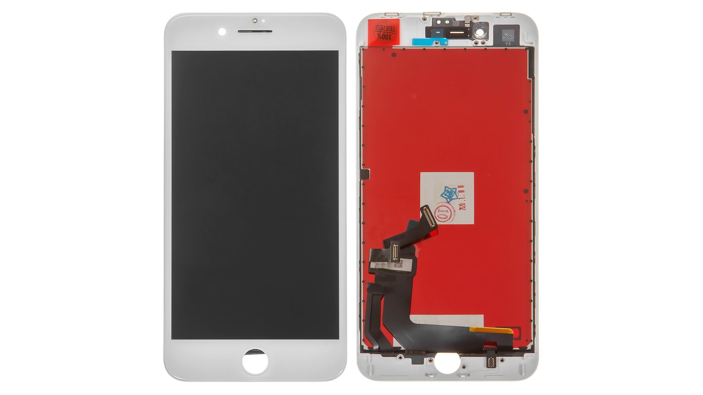 Display LCD + Touch Screen Per IPhone 8 Plus – 5.5 Pollici, 3D Touch, True Tone, Colore Bianco, A1864/A1897/A1898