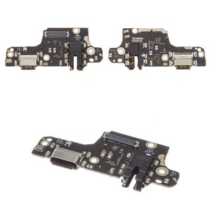 Flat Cable compatible with Xiaomi Redmi Note 9 Pro, Redmi Note 9S, headphone connector, charge connector, with microphone, High Copy, charging board, M2003J6B2G 