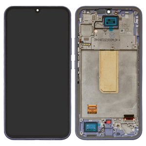 LCD compatible with Samsung A346 Galaxy A34 5G, purple, with frame, Original PRC  