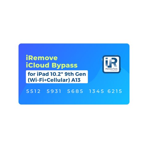 iRemove iCloud Bypass for iPad 10.2" 9th Gen Wi Fi+Cellular A13