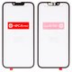 Housing Glass G+OCA PRO compatible with iPhone 14, (with OCA film, black)