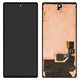 LCD compatible with Google Pixel 6, (black, with frame, original (change glass) , GB7N6, G9S9B16)