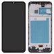 LCD compatible with Samsung M215 Galaxy M21, M305 Galaxy M30, M307 Galaxy M30s, M315 Galaxy M31, (black, with frame, Copy, (TFT))