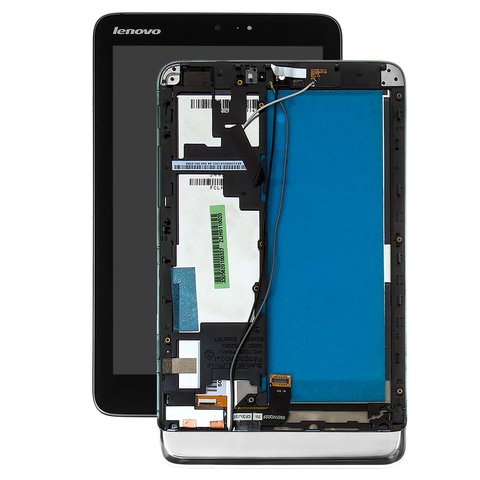 Pantalla LCD puede usarse con Lenovo IdeaTab MIIX 2 8, negro, con marco